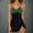 Green, variant on TEVEQ One Piece Swimsuit Women Tummy Control Swim Suits for Women 2025 Trendy Womens Swimsuit Bathing Suit Gold Metal Tie Knot 2025 Swim Dress Green Xl