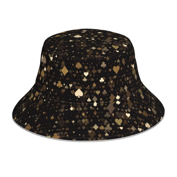 Fotbe Casino Sombrero Tipo Pescador con Estampado – Sombrero de Sol de Algodón de Moda para Playa, Golf, Pesca