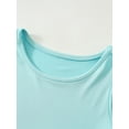 thumbnail image 6 of Fdqin Girls Dresses 3Pcs Floral Print Swing Sundress Sleeveless Cute Summer Midi Dresses Casual Kids Tank Dresses Colorful Blue Pink 9-10 Years, 6 of 7