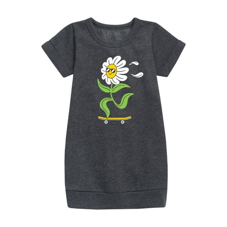 

Instant Message - Flower Skater - Toddler And Youth Girls Fleece Dress