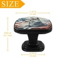 thumbnail image 4 of 4 Pcs Cabinet Handle Drawer Pulls American Flag and Animals Knobs with Screws Square Furniture Office Cabinet Knob Decoration, 4 of 7