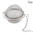 thumbnail image 1 of Boule de Thé en Maille d'Acier Inoxydable avec Chaîne Infuseur de Thé Filtres Diffuseur d'Intervalle pour Égoutter Rincer Café Riz, L, Maoww, 1 of 9
