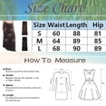 thumbnail image 3 of Summer Dresses Vintage Print Drawstring Lace Up Skirt Sweet A Line Midi Slimming Spring Dress Brown S, 3 of 4