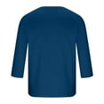 thumbnail image 4 of SYMOID Navy Mens Wrinkle Resistant Henley Shirt - 95% Polyester 5% Spandex, Three-Quarter Raglan Sleeves, Comfortable Stretch, S-XXXL,Size L, 4 of 5