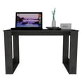 thumbnail image 4 of FM Furniture Aurora Modern Wood Computer Office Desk in Smokey Oak Black, 4 of 6