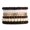 Dk Brown, variant on Bohemian Beads Cube Multi Strand Stretch Stackable Bangle Bracelet Set(bl003172-11)