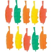 Plastic Train Whistles 4 Inches - Pack Of 10 - Assorted Colors Locomotive Train Shaped Whistles - For Kids Great Party Favors, Bag Stuffers, Fun, Toy, Gift, Prize, Piata Fillers - By Kidsco