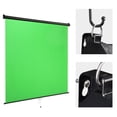 thumbnail image 2 of Instahibit 73 x 82 Retractable Green Screen Backdrop Chromakey Wall Ceiling Mountable Pull Down, 2 of 10