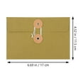 thumbnail image 2 of FOMIYES Booklet Envelopes Green for Document Storage 10Pcs 6.7X4.5X0.1In, 2 of 7