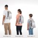 thumbnail image 5 of Bolsa de gimnasio adidas Alliance Sackpack 12 L, color rosa arenoso y blanco, 5 of 6
