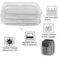 thumbnail image 2 of GYZOUKA 3PCS Fryer Rack Set 8 Inch Dehydrator Rack 304 Stainless Steel Stackable Multi Layer Fryer Basket (Square), 2 of 8