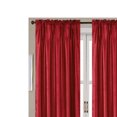 thumbnail image 3 of RT Designers Collection Nikki Faux Silk Rod Pocket Curtain Panel - 54 x 95, Red, 3 of 5