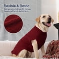 thumbnail image 4 of Jersey para perro IEcoII XL rojo oscuro de punto cálido sin mangas, 4 of 8