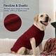 thumbnail image 4 of Jersey para perro IEcoII XL rojo oscuro de punto cálido sin mangas, 4 of 8