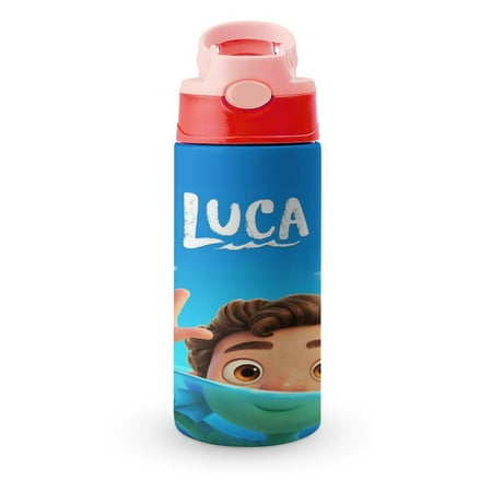 

Luca Small Water Bottle for Kid 12oz Insulated Bottles with Straw Lid Stainless Steel Tumbler Vacuum Cup Thermal Bottles