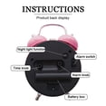 thumbnail image 4 of Love creative ringing alarm clock mute with night light personalized gift alarm clock, 4 of 6