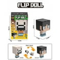 thumbnail image 2 of Figura educativa infantil My World Flip Doll, cubo magnético, Steve Reverse Doll, decoración, 2 of 2
