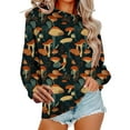 thumbnail image 3 of Uootdi Oversized Sweatshirt for Women Cute Printed Graphic Crewneck Long Sleeve Shirts Y2k Casual Pullover Tops Gift, 3 of 5