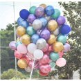thumbnail image 3 of Globos Multicolores, Globos Metálicos, 100 Piezas, 10 Pulgadas, Globos Multicolor de Látex para Cumpleaños, Bodas, Compromisos, Festivales, Fiestas, Decoraciones, Rosa G, 3 of 5