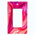 thumbnail image 5 of Metal Light Switch Plate Cover Liquid Candy Pink Red Swirl CDY001, 5 of 13