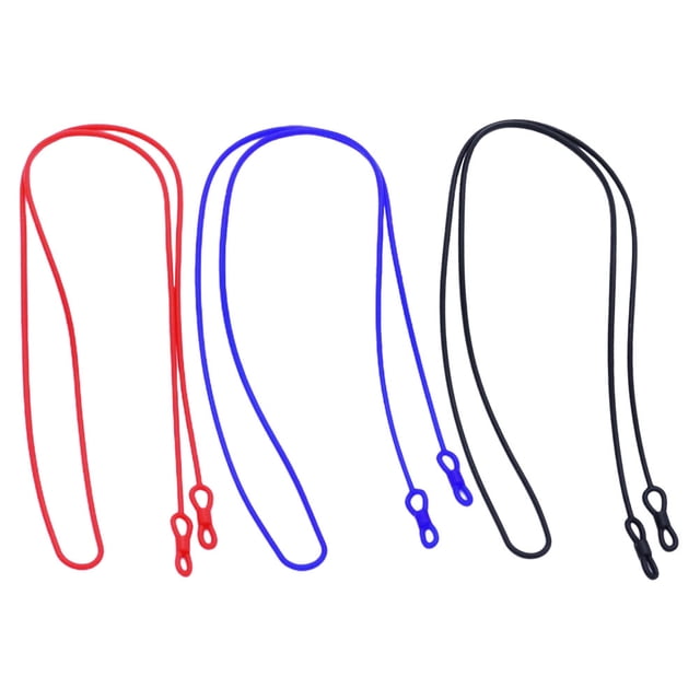 3Pcs Flexible Silicone Lanyards for Eyeglasses Anti Loss Decorative for Sports