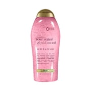OGX Sensitive+ Rose Water & Pink Sea Salt Body Scrub, 19.5 fl. oz