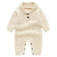 thumbnail image 2 of SKIYLEVZ Baby and Toddler Unisex Jumpsuit Babies' Clothes Plush Long Sleeve Polar Fleece Hooded Jumpsuit Infant Winter Outfit Soft Warm Clothes Outfit Fall Winter Warm Clothes, 2 of 9