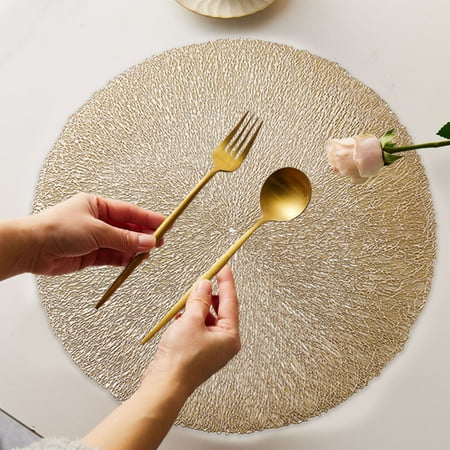 PVC Washable Non-Slip Multi Functional Mats Heat Insulation Pad Fashewelry Out Rose Place Mats for Kitchen Holiday Party Wedding Dinning Table Decoration PVC Washable Non-Slip Multi Functional Mats Heat Insulation Pad Fashewelry Out Rose Place Mats for Kitchen Holiday Party Wedding Dinning Table Decoration