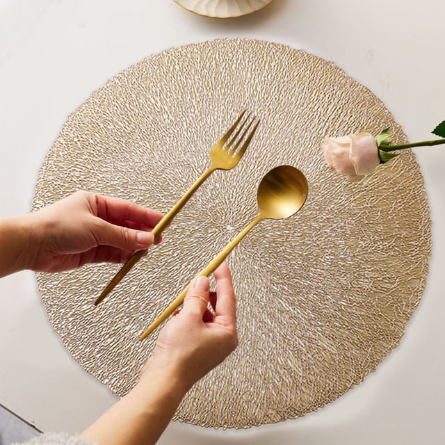 Fiudx Manteles Individuales Huecos, Protectores de Mesa Aislantes de Pvc, Tapetes Antideslizantes de Forma Irregular, Cubiertas Resistentes Al Calor, Ideales para Cocina y Comedor, Fáciles de Limpiar
