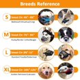 thumbnail image 4 of Dog Muzzle with Adjustable Velcro to Prevent Biting Barking and Chewing, Air Mesh Breathable Pet Muzzle for Small Medium Large Dogs (S+: (Snout 6"- 8¼"), Black), 4 of 6