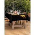 thumbnail image 3 of Outdoor Tablecloth with Umbrella Hole for Patio/Picnic/Party/Camping, Dragon Flames Waterproof Table Cloth Rectangle Table Cover Washable, Yellow Dragons Abstract Modern Art (60"x 84"), 3 of 8