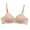 Beige, variant on LLYwey Lightweight Bras for Women Winter Women's Non Underwire Style Printed Push up Middle Button Breathable Underwear Daily Bra Juniors Size nylon Racerback Bra Style LW-145 Beige S
