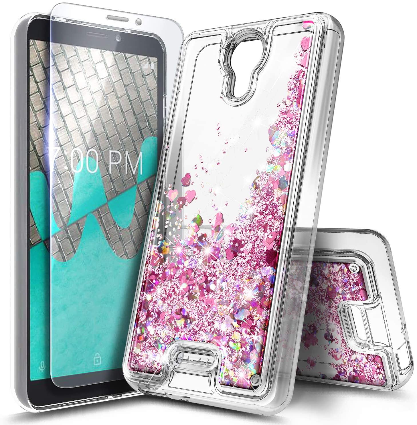 AT&T Calypso Case (U318AA, 2020 Release) with Tempered Glass Screen