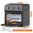 thumbnail image 6 of Family Size Air Fryer Toaster Oven Combo,13QT,360° Hot Air Circulation for Healthy Oil-Free Cooking, Multifunctional Convection Contertop Oven, Adjustable Time & Temp Control, 6 of 12