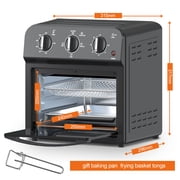 13QT Large Capacity Air Fryer Oven Combo, 360° Hot Air Circulation for Oil-Free Healthy Cooking, Multi-Functional Countertop Convection Oven, Precise Time and Temperature Adjustable Control