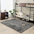 thumbnail image 3 of Gymax 5 x 7 FT Faux Fur Soft Shag Area Rug Fluffy Throw Carpet Non-slip Home Grey, 3 of 10