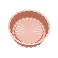thumbnail image 1 of Baking Silicone Round Cake Mold Kitchen Baking Pan Cake Bread Baking Tray(1pcs, Pink), 1 of 5