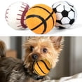 thumbnail image 1 of Shulemin - Juego de 3 pelotas chirriantes para perros, resistentes a las mordeduras, de goma de alta elasticidad, para perros pequeños y medianos, pelota deportiva para entrenamiento de mascotas, 1 of 8