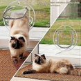 thumbnail image 4 of Puerta pequeña abatible para perros y gatos con 4 opciones de cierre redondas, 4 of 5