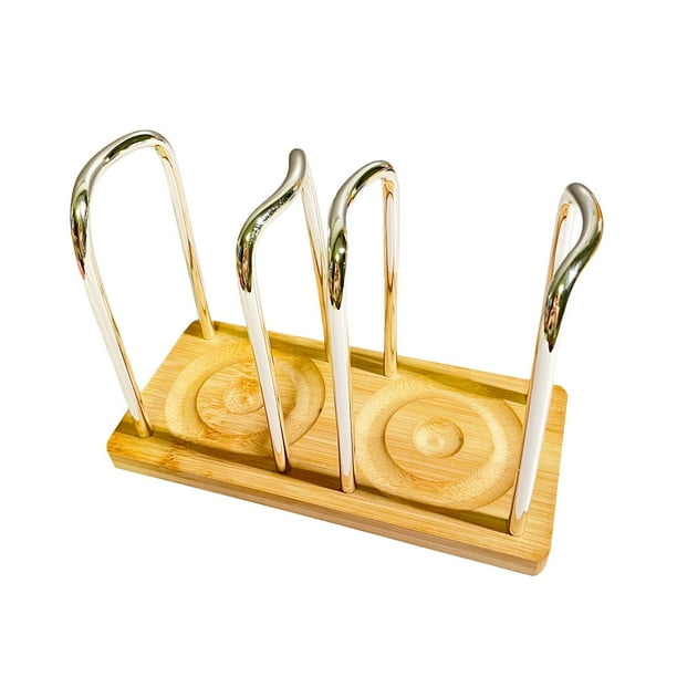 Portavasos de papel y estante para tazas de café con base de madera, dispensador de vasos para cafeterías. Plata 2 ranuras