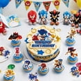 thumbnail image 5 of Sonic Cake Decorations,25pcs Sonic Cake Toppers Set Includes 1 Sonic Birthday Cake Topper & 24 Sonic Cupcake Topper, for Boys/Girls Kids Sonic Birthday Decorations Supplies, 5 of 7
