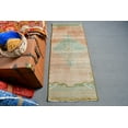 thumbnail image 2 of Small Rugs, Turkish Rug, Vintage Rug, Antique Oushak Rugs, Rugs For Bathroom, 1.8x4.4 ft Orange Rug, Colorful Rug, Handmade Wool Rug, 13403, 2 of 10