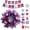 Blue, variant on SPOKKI 15.7 inch Independence Day Wreath for Front Door, 4th of July Independence Day+Flag pennant Banner + Heart Shape Tag + Hook Decoration for Home (Red)