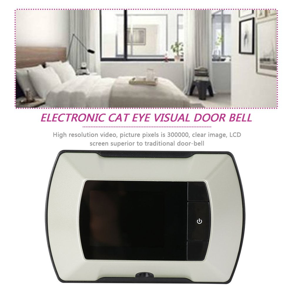 High Resolution 2.4 inch LCD Visual Monitor Door Peephole Peep Hole Viewer Indoor Monitor Outdoor Video Camera DIY