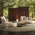 thumbnail image 3 of Outdoor sofa, curved single person balcony, solid wood designer, outdoor villa, rattan chair furniture My Lux Decor Round, 3 of 28