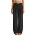 thumbnail image 2 of Dress Pants Women Spring Summer High Waisted Wide Leg Loose Fit Waffle Slacks Business Casual Work Pants with Pockets, 2 of 2