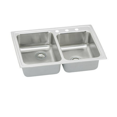 Elkay Pacemaker Gourmet 33'' x 22'' Stainless Steel Double Sink Set