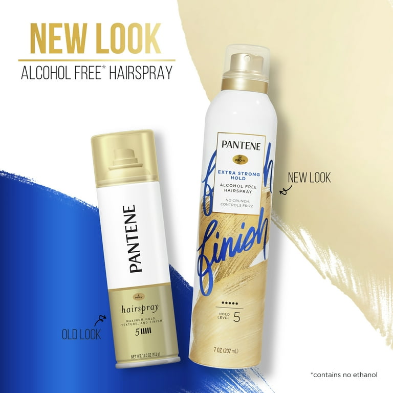 Pantene Pro-V Extra Strong Hold Alcohol Free* Level 5 Hairspray, 7.0 oz -  Walmart.com