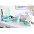 thumbnail image 5 of Riviera 5 Piece Aqua Desk Organizer Set, 5 of 6
