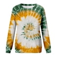 thumbnail image 5 of Bovemsi Womens Sweatshirts Women's Tie Dye Pattern Plus Size Fashion Tops Long Sleeved Fall Fashion Outfits 2025 Clothes, 5 of 5